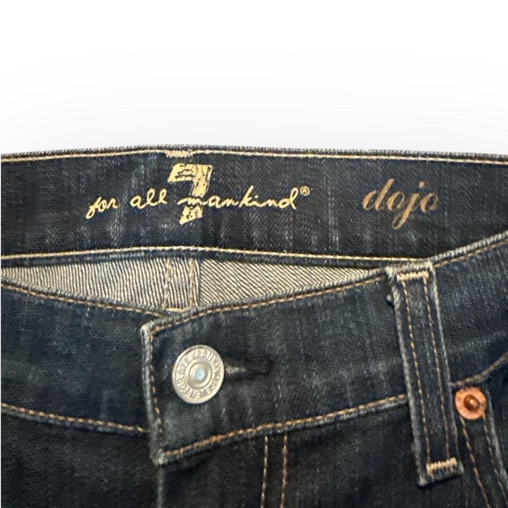 7 For All Mankind‎ Dojo Dark Wash Jeans Women Size 32 - Picture 7 of 7